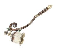 JEWEDECO Apagavelas de Mecha Metálico para Hogar, Herramienta Extintora de Velas Diseño Compacto 16x6x3,5 Cm, Apagamechas Seguro y Práctico para Apagar la Llama en Aromaterapia y