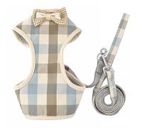 JEWEDECO Arnés para Perro Pequeño Transpirable y Resistente, Chaleco de Algodón para Cachorros de 1.5-7.5 Kg, Adecuado para Actividades al Aire Libre y Vacaciones