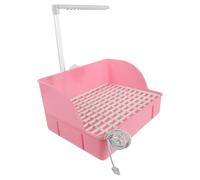 JEWEDECO Bañera para Loros Ciclo de Filtración Continua, Bañera Colgante Rosa para Jaula, Piscina para Baño de Mascotas Pequeña y Mediana, Caja de Baño para Pájaros y Periquitos,