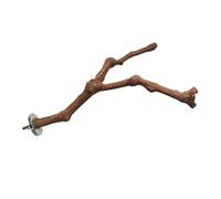 JEWEDECO Barra de Entrenamiento Marrón Juguete Masticable de Tu Varios Estilos de Madera y Metal Fácil Instalación Que Mejora la Salud para Loros para Pájaros Accesorio para Jaula
