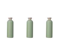 JEWEDECO Botellas de Champú Recargables de 400ml, 3 Piezas de Pe y Pp Tapa Abatible, Diseño Práctico y Estilo Simple para Gel de Baño y Loción