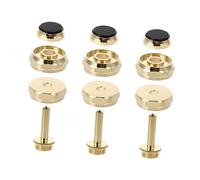 JEWEDECO Botón de Pistón de Cobre Negro para Trompeta Hebilla de Presión Duradera, Accesorio Esencial para Músicos y Reparación de Instrumentos