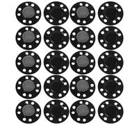 JEWEDECO Broches para Abrigos y Vestidos 10 Piezas Botones Magnéticos Grandes de Metal en Negro Imanes Ocultos para Camisas y Ropa de Exterior