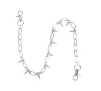 JEWEDECO Cadena para Pantalones con Remaches Metálicos Punk Vintage Accesorio Hip Hop Unisex Resistente Rayaduras para Jeans Chalecos y Trajes Ocasiones Especiales