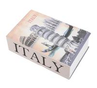 JEWEDECO Caja Fuerte Decorativa Portátil Tipo Libro Metálica Cerradura de Combinación Caja de Seguridad para Almacenamiento Oculto en Oficina y Hogar Alcancía Simulada para Guardar