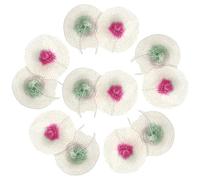 JEWEDECO Camisas para Lámparas De Queroseno Doble Cabeza, Manta De Mecha De Rayón Incombustible, Alta Luminosidad, Aptas para Camping y Exteriores, Paquete De 12 Unidades