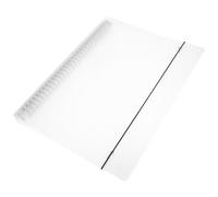 JEWEDECO Carpeta de Agenda Transparente de 30 Orificios A4 Cubierta de Pp Recargable y Fácil de Limpiar para Accesorios de Encuadernación y Escritura Creativa