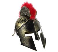 JEWEDECO Casco Romano para Hombre de Plástico Ligero, Sombrero de Cosplay Guerrero Masculino, Accesorio Disfraz Soldado Romano Adulto para Fiestas y Eventos Medievales