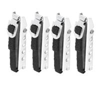 JEWEDECO Cejilla de Guitarra Negra para Guitarra Acústica y Eléctrica Juego de 4 Piezas Portátiles para Ukelele Accesorio Profesional para Ajuste Rápido de Tono