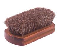 JEWEDECO Cepillo de Cuero Cerdas de Pelo de Caballo para Lustrar Zapatos y Mango de Madera para Limpieza y Efecto Pulido en Calzado