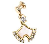 JEWEDECO Charm Decorativo para Correa de Reloj, Adorno de Aleación Dorada, Diseño Moderno para Accesorios de Correas de Reloj de Silicona
