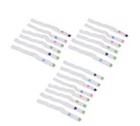 JEWEDECO Cinta para Pañales para Bebés de 20 Unidades con Material Suave y Ajustable, Tiras Elásticas de Poliéster en Color Ideales para Organizar Pañales y Accesorios de Color Aleatorio