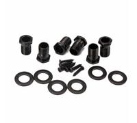 JEWEDECO Clavijas de Afinación en Aleación de Zinc con Casquillos Roscados y Tornillos 6 Piezas Set 3l3r Negro para Reemplazo y Mejora de Sonido para Guitarra Eléctrica