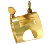 JEWEDECO Clip Para Boquilla De Saxofón Tarjetas Metálicas Para Flauta Soporte De Níquel Para Principiantes