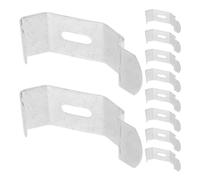 JEWEDECO Clips de Reparación para Persianas Verticales 10 Piezas, Soporte Fijo de Acero Inoxidable 4,9 X 2 Cm, Accesorios Ventanas, Herrajes para Cortinas y Persianas