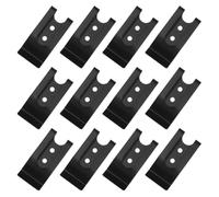 JEWEDECO Clips para cinturón de Bolsillo, 12 Piezas, Metal, 57 x 26 mm, Color Negro, Soporte Seguro para Fundas de Celular y Pouches, para Oficina y Viaje