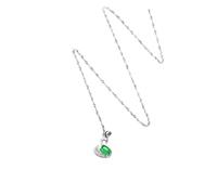 JEWEDECO Collar De Swan Forma De Cisne Colgante De Zirconia Elegante Joyería Para Mujer Para Fiestas y Uso Diario