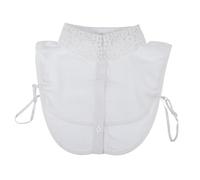 JEWEDECO Collar Falso Desmontable Para Mujer Cuello Chiffon Elegante y Versátil Decoración De Camisa Blusa Cuello Todo En Ideal Para Vestir Con Estilo
