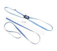JEWEDECO Correa Ajustable para Tortugas y Reptiles Arnés de Material Sintético Azul, Cuerda de Entrenamiento Segura Que No Lastima la Piel para Paseos Cómodos