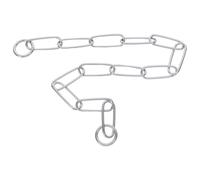 JEWEDECO Correa Ajustable Perros Medianos y Grandes de Acero Inoxidable Extensión a Prueba de Mordeduras y Resistente para Caminar y Adiestrar