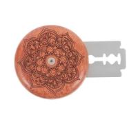 JEWEDECO Cortador para Hornear Pan Mango de Madera de Palo de Rosa, Cuchilla Redonda de Acero Inoxidable, Juego Portátil 5 Cuchillas, Adecuado para Masa y Baguette en Cocina Doméstica