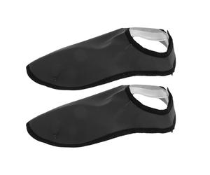 JEWEDECO Cubrezapatillas Transpirables Antideslizantes para Peluquería, Protección contra Fragmentos de Cabello, Tamaño Grande, Color Gris Oscuro para Uso Profesional