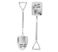 JEWEDECO Cuchara de Helado Forma de Pala de Acero Inoxidable para Celebracion Verano, Juego de 2 Piezas Mango Cómodo Adecuado para Regalos Románticos en Ocasiones Obsequios