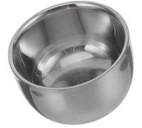 JEWEDECO Cuenco de Afeitar de Acero Inoxidable Borde Reforzado, Tazón de Burbujas para Jabón de Afeitar para Hombres, Adecuado para Barbería en Casa y Afeitado Húmedo, Estilo Aleatorio