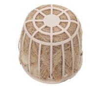 JEWEDECO Cuenco para Nido de Pájaro Mezcla de Fibra de Yute Natural, Cesta para Anidar Periquitos y Loros, Accesorio Colgante para Jaula, Lecho Cómodo y Resistente para Cría de Aves
