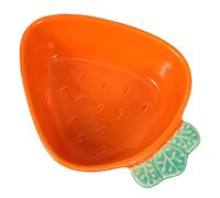 JEWEDECO Cuenco Pequeño de Cerámica Forma de Zanahoria Naranja para Servir Salsas y Verduras en Fiestas de Boda Hot Pot