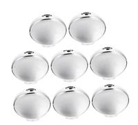 JEWEDECO de Clavija de Afinación Diseño Único Fácil Agarre y Ajuste Kit de 8 Botones en Color Plata para Guitarra de Metal Adecuado para Guitarras Acústicas y Eléctricas