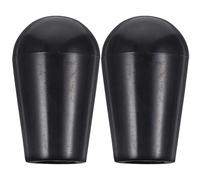 JEWEDECO de Manijas de Grifo de Cerveza Agarre Seguro y Durabilidad de Plástico 2 Piezas Negro para Grifo de Cerveza