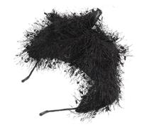 JEWEDECO Diadema de Tejido Cómodo y Versátil Vintage Negra para Mujer con Mini Sombrero Adecuado para Bodas y Fiestas de Té