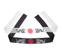 JEWEDECO Diadema Deportiva Japonesa 2 Piezas Ff2-9 y Ff2-10, Diadema de Entrenamiento y Cocina Estilo Samurái, Absorbente para Ejercicio, Karate, Sushi y Uso en Fiestas