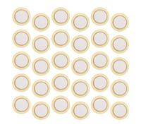 JEWEDECO Discos Piezoeléctricos 27 Mm 50 Unidades, Transductor de Captación Acústica Piezoeléctrico de Cobre para Batería Electrónica, Captador de Vibraciones, Zumbador Pasivo