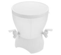 JEWEDECO Dispensador de Agua Fría para Nevera con Grifo, Jarra de Plástico Pp de Gran Capacidad y Diseño Giratorio con Múltiples Compartimentos para Uso en Hogar y Fiestas
