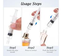 JEWEDECO Dispensador de Perfume 5 Ml, Bomba Extractora de Plástico para Recarga Precisa, Set de 20 Unidades, Accesorio Portátil para Botellas Grandes, Adecuado para Viajes y Uso Diario