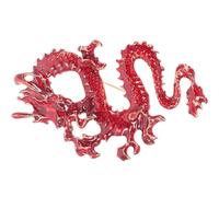 JEWEDECO Dragon Pin Brooch for Men and Women Chinese Zodiac Decorative Ornament Lightweight Dragon Brooch for Parties Weddings and Special Occasions