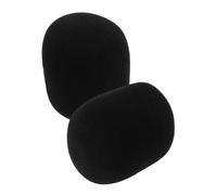 JEWEDECO Funda de Micrófono de Esponja Grande 2 Piezas, Parabrisas Engrosado Lavable para Micrófonos de Mano, Accesorio Protector Adecuado para Uso en Ktv, Presentaciones y Conferencias
