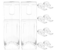 JEWEDECO Ganchos de Fijación para Persianas Enrollables Cadena de Cuentas, Clip de Conexión Resistente Tornillos y Tapones de Goma, 10 Piezas para Cortinas y Estores, Accesorios para Hogar