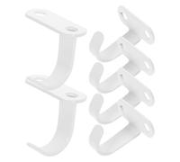 JEWEDECO Ganchos de Techo Tornillos para Colgar 6 Piezas, Resistentes, Color Claro, para Tazas, Macetas y Ropa, Montados en Paredes de Ladrillo, Yeso, Madera y Hormigón, Uso en Cocina