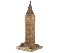 JEWEDECO Gran Modelo de Arquitectura Big Ben en Resina Resistente y Práctica, Figura Decorativa para Escritorio y Decoración del Hogar Diseño Artístico Único