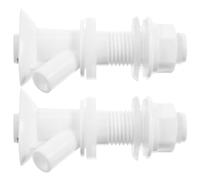 JEWEDECO Grifo Botón Pulsador Dispensador de Agua de Plástico Reutilizable Repuesto para Dispensador de Bebidas Galón, Fácil de Instalar Pack de 2 Piezas Color Claro Adecuado para Cocina