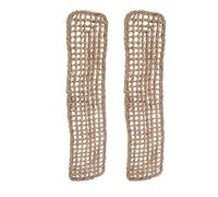 JEWEDECO Hamaca para Reptiles 75x18 Cm sin Ventosas, 2 Unidades, Cojines de Pasto Marino para Lagartos, Camas Colgantes Verano para Mascotas, Almohadillas Naturales para Terrarios