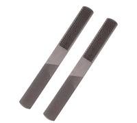 JEWEDECO Herramienta Manual 2 Piezas para Tallado y Pulido de Madera Limas de Acero al Carbono Forma Plana y Media Ronda para Carpintería