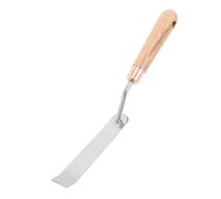 JEWEDECO Herramienta y Mango Ergonómico para Excavar Bases de Béisbol con Pala de Acero Inoxidable en Plata para Mantenimiento Deportivo y Cuidado de Terreno