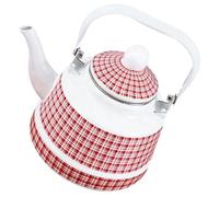 JEWEDECO Hervidor de Agua Esmaltado de 1.7l con Diseño Fácil de Limpiar y Distribución Uniforme del Calor para Preparar Leche Caliente y Té con Asa Cómoda