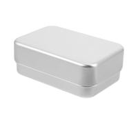 JEWEDECO Jabonera Rectangular con Tapa y Doble Capa de Aluminio Diseño de Secado Que Preserva la Barra de Jabón para Baño y Es Adecuado para Viajes
