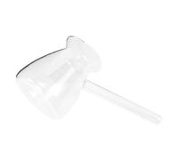 JEWEDECO Jarra de Vidrio Pequeña de Borosilicato Transparente 350 Ml Mango Lateral para Café Turco, Leche y Té, Resistente al Calor, Vaso para Espumar Leche, Adecuado para Uso Doméstico