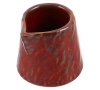 JEWEDECO Jarra para Crema de Leche de Cerámica Roja de 40ml con Diseño Elegante y Agarre Cómodo Adecuado para Mesa de Comedor Occidental y Té Tarde